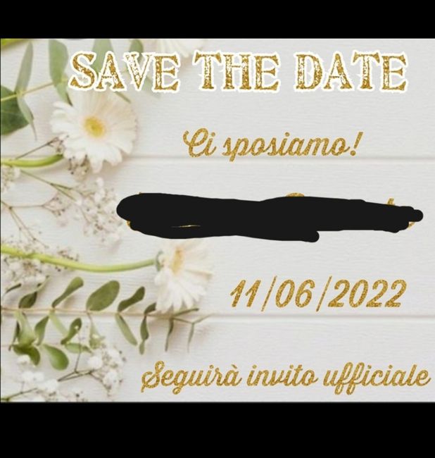 Save the date? 1