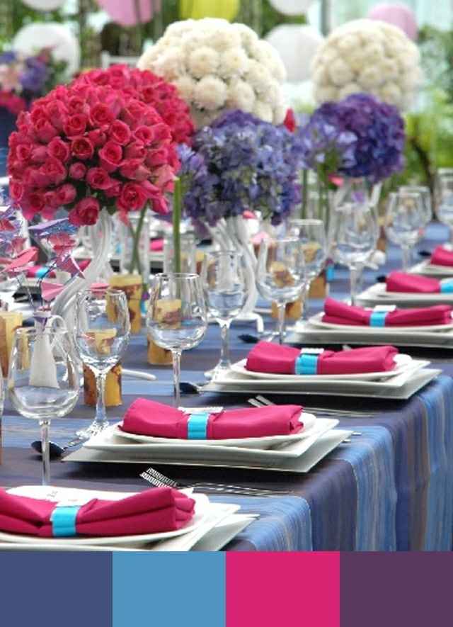 blu e fucsia