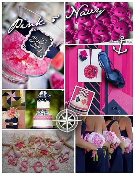 blu e fucsia