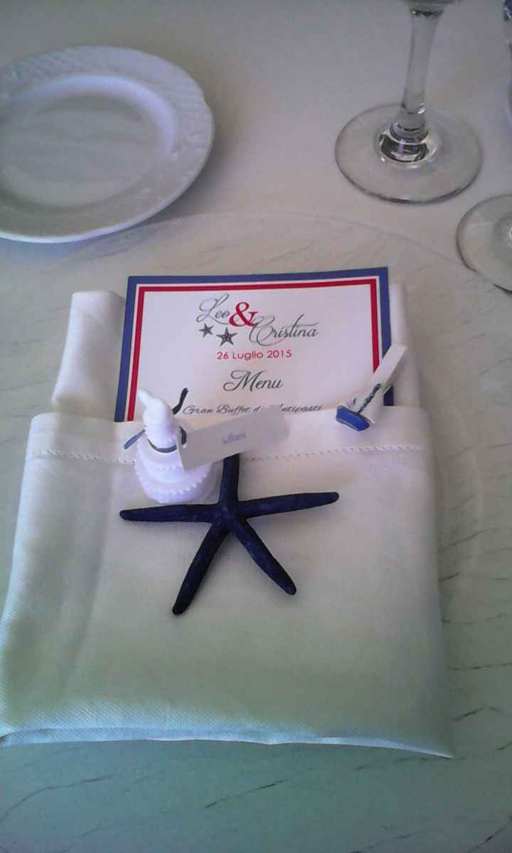 allestimento tavolo tipo