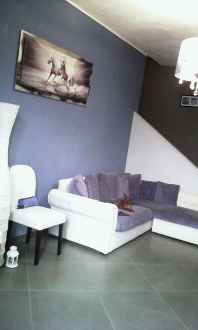 parete blu