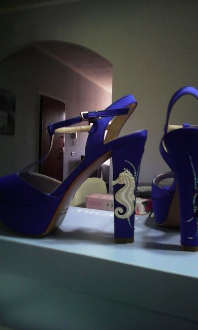 scarpe sposa tema mare
