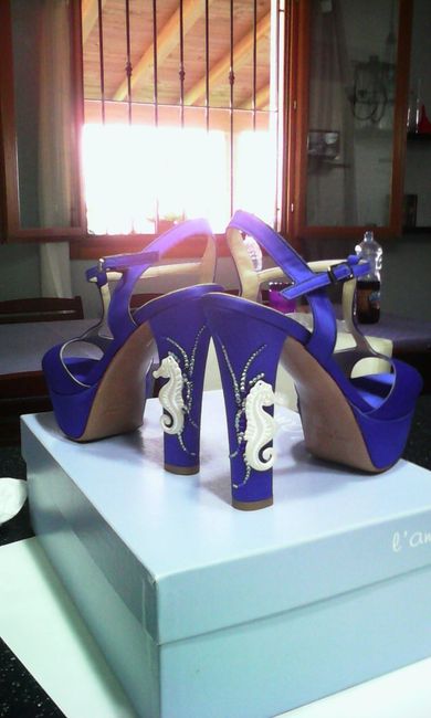 scarpe sposa tema mare