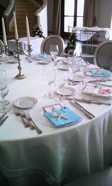 allestimento tavolo tipo