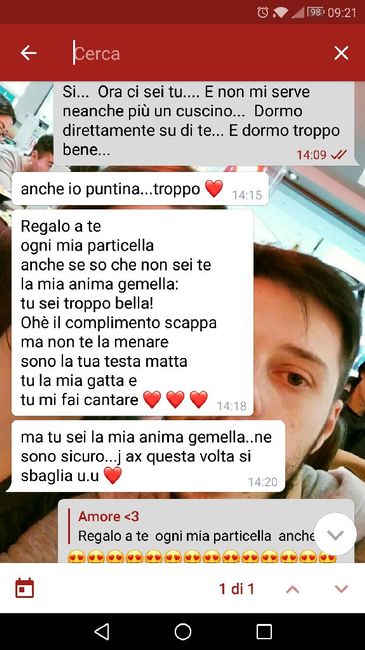 Qual è il messaggio più romantico che fm ti ha inviato? 📱 - 1