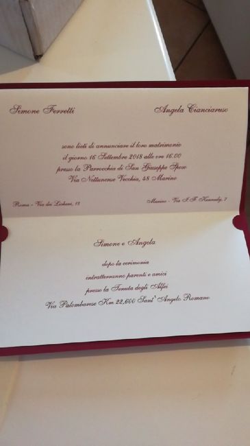 Partecipazioni arrivate.... - 2