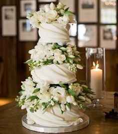 flower wedding cake