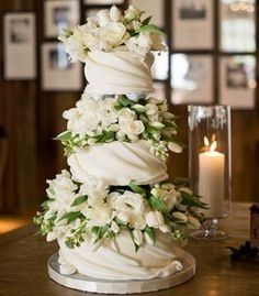 flower wedding cake