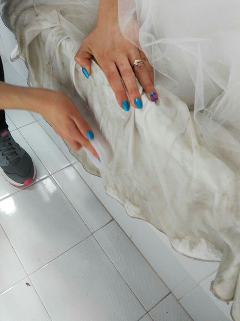 Tutorial lavaggio abito da sposa..in casa! 4