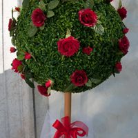 Addobbi esterno chiesa "fatti in casa" 