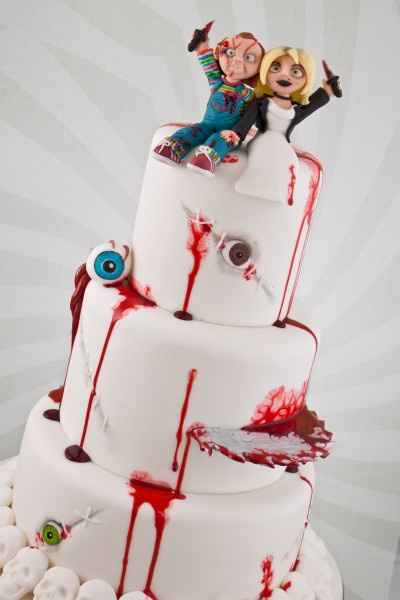 Torta con Chucky e Tiffany