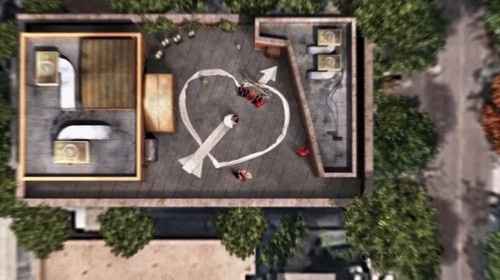 La cerimonia ripresa da Google Earth!