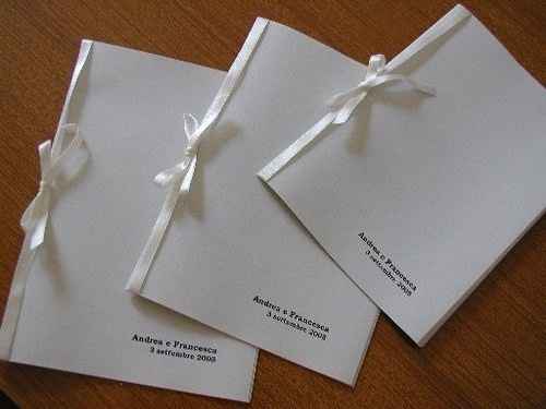 Libretto messa rilegato con nastrino