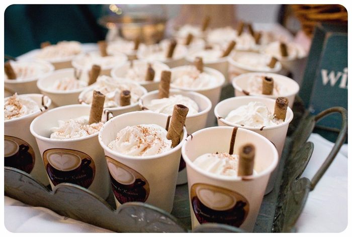 Dolci serviti in tema caffé