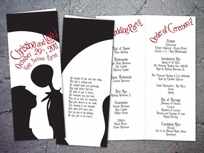 Partecipazioni Nightmare Before Christmas