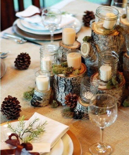 centro tavola rustico