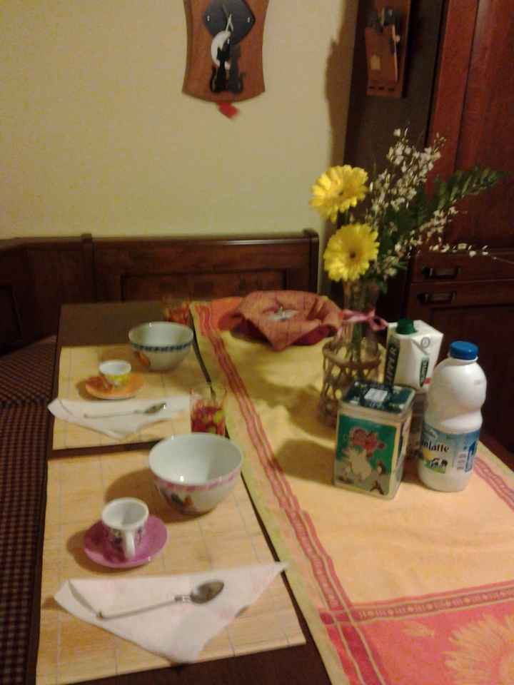 la tavola apparecchiata!!!