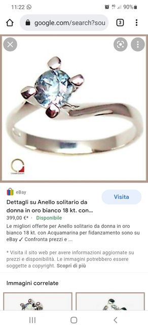 Anello acquamarina - 2