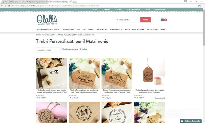 Timbri personalizzati 