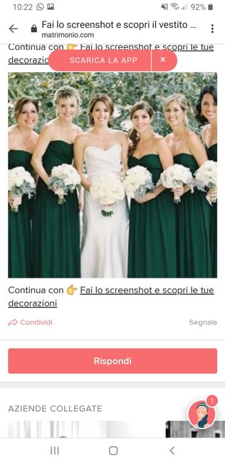Fai lo screenshot e scopri il vestito delle tue damigelle - 1