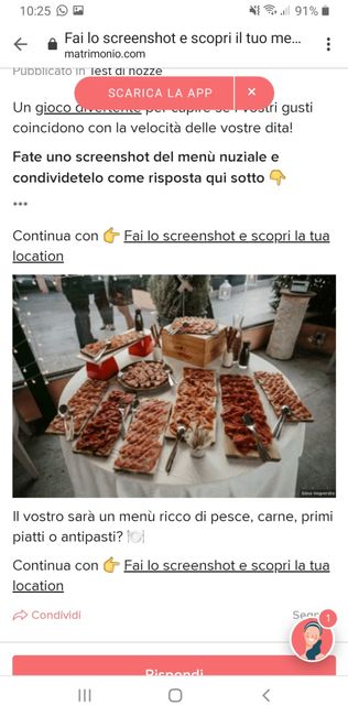 Fai lo screenshot e scopri il tuo menù - 1