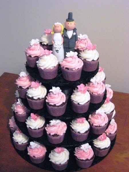 cake con cupcakes