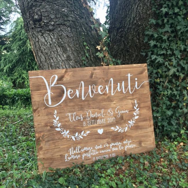 Cartello di benvenuto 2