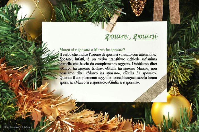 Sposare/sposarsi - 1