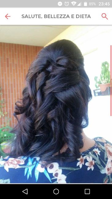 Acconciatura sposa capelli lunghi sciolti - 1