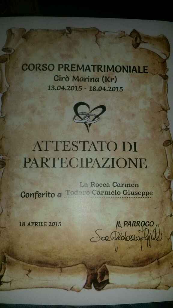 Corso prematrimoniale - 1