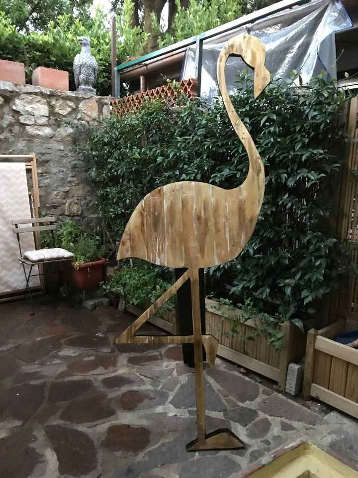 Fenicottero fatto con pancali (DA FINIRE)