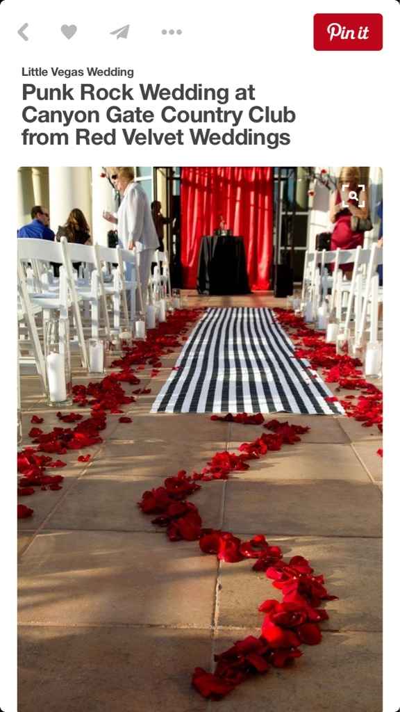 Matrimonio rosso e righe bianche e nere - 3