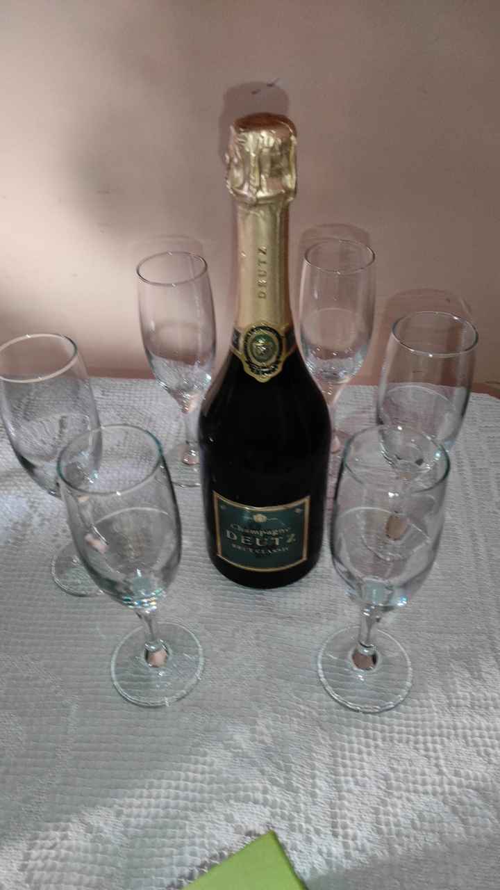 Champagne francese offerto dal mio papà