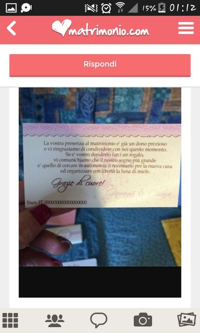 Lista nozze -> iban - 1