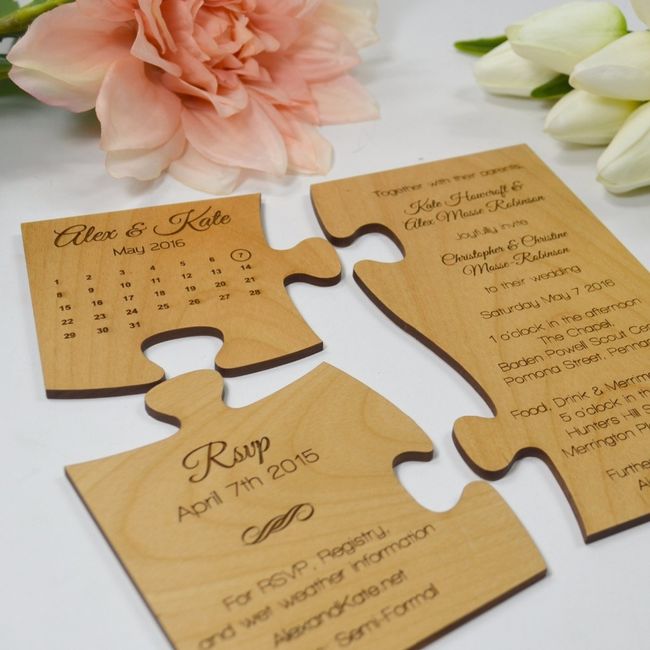 Save the Date puzzle