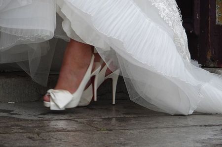 scarpe sposa total white