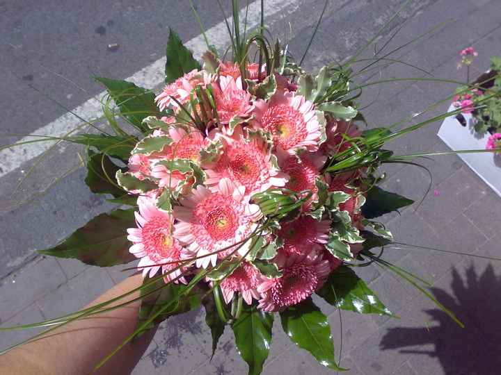 bouquet gerbere rosa