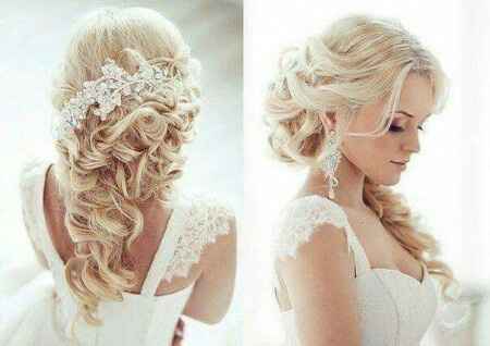  Acconciatura semi-raccolto sul lato - 3