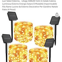 Catene di lampadine in giardino - 1