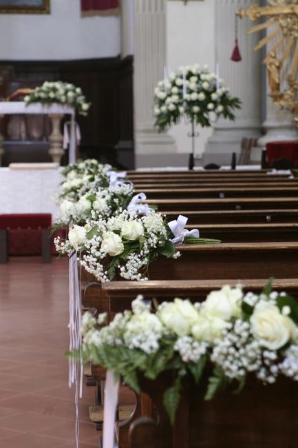 Allestimento floreale chiesa