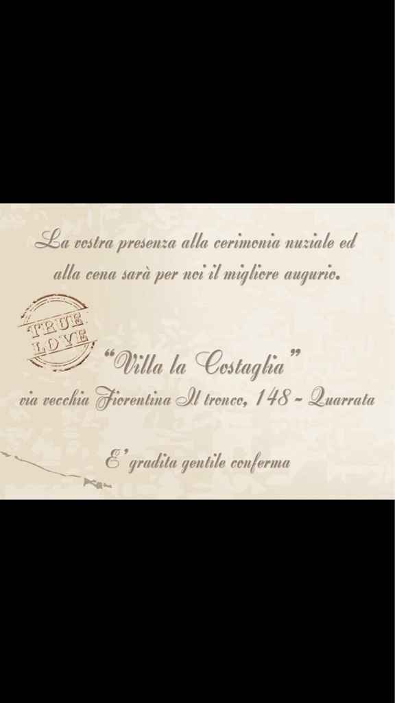 Fateci vedere le vostre partecipazioni di nozze! - 2