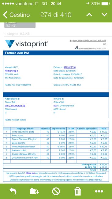  Partecipazioni vistaprint - 1