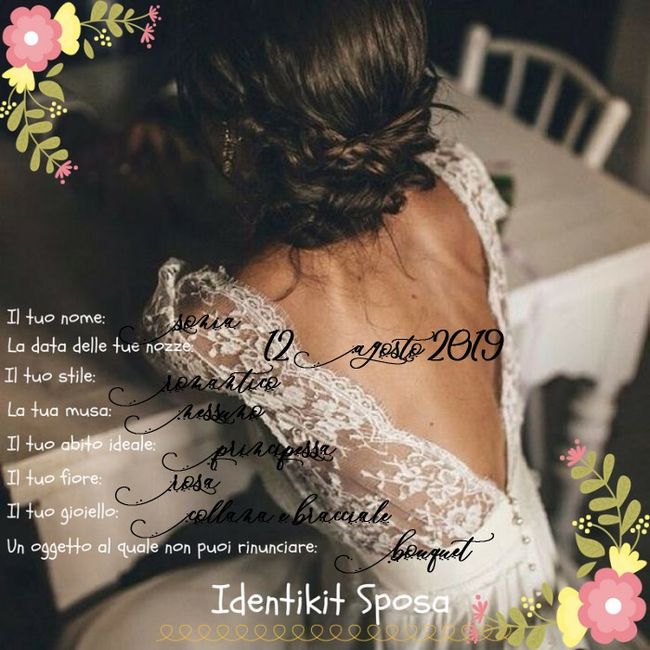 il mio Identikit sposa