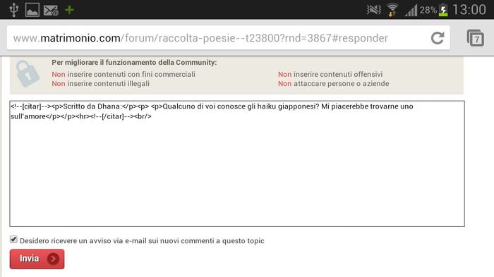 Problema con il cita