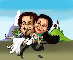 Caricatura degli sposi