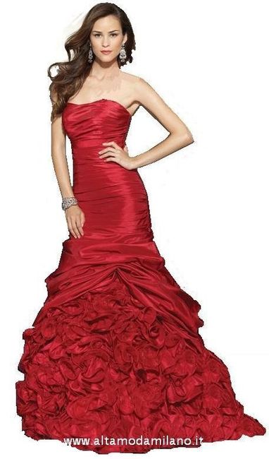 Vestito sposa rosso