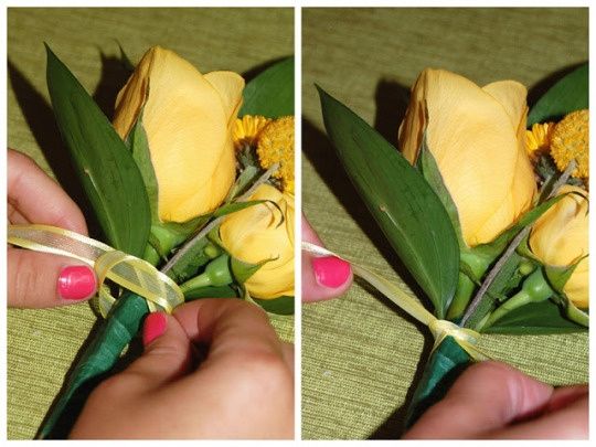 Corsage damigelle matrimonio