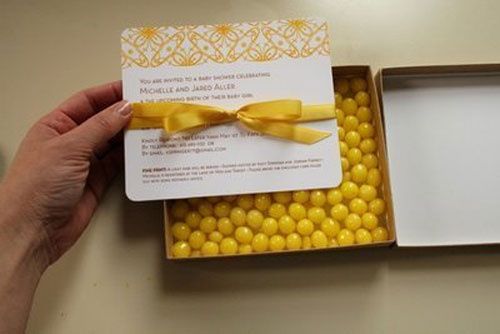 Partecipazioni bianco giallo
