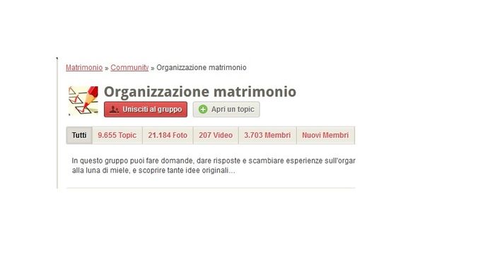 Gruppi matrimonio.com