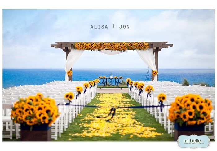 Allestimento nozze girasole